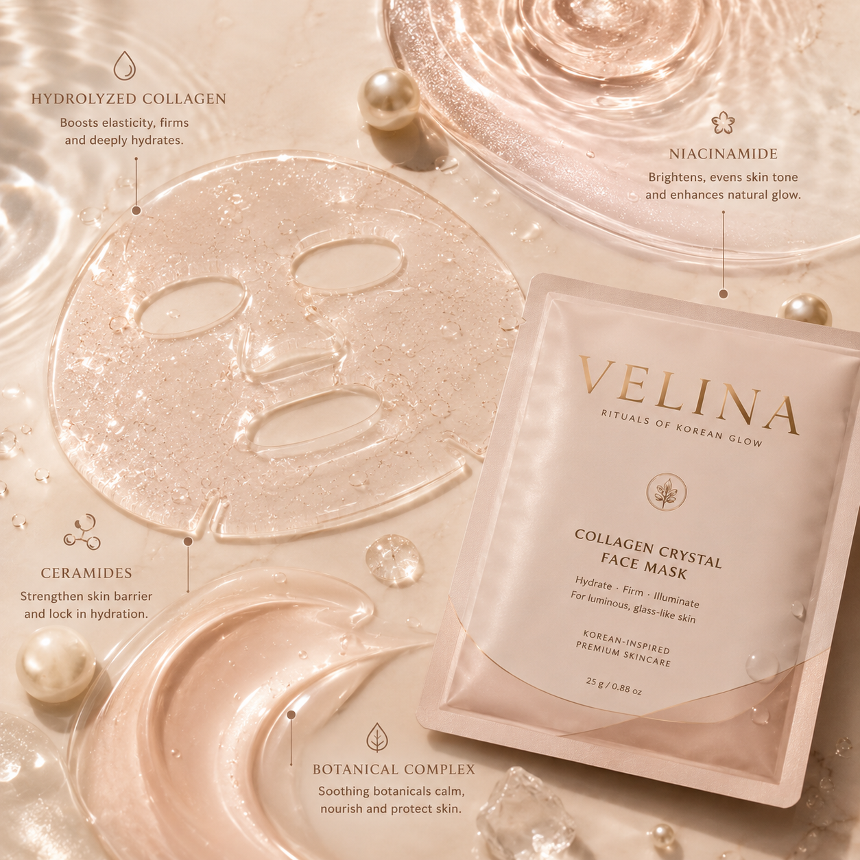 VELINA Collagen Crystal Face Mask
