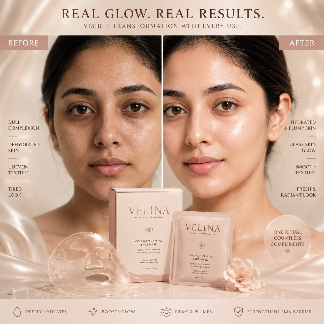 VELINA Collagen Crystal Face Mask
