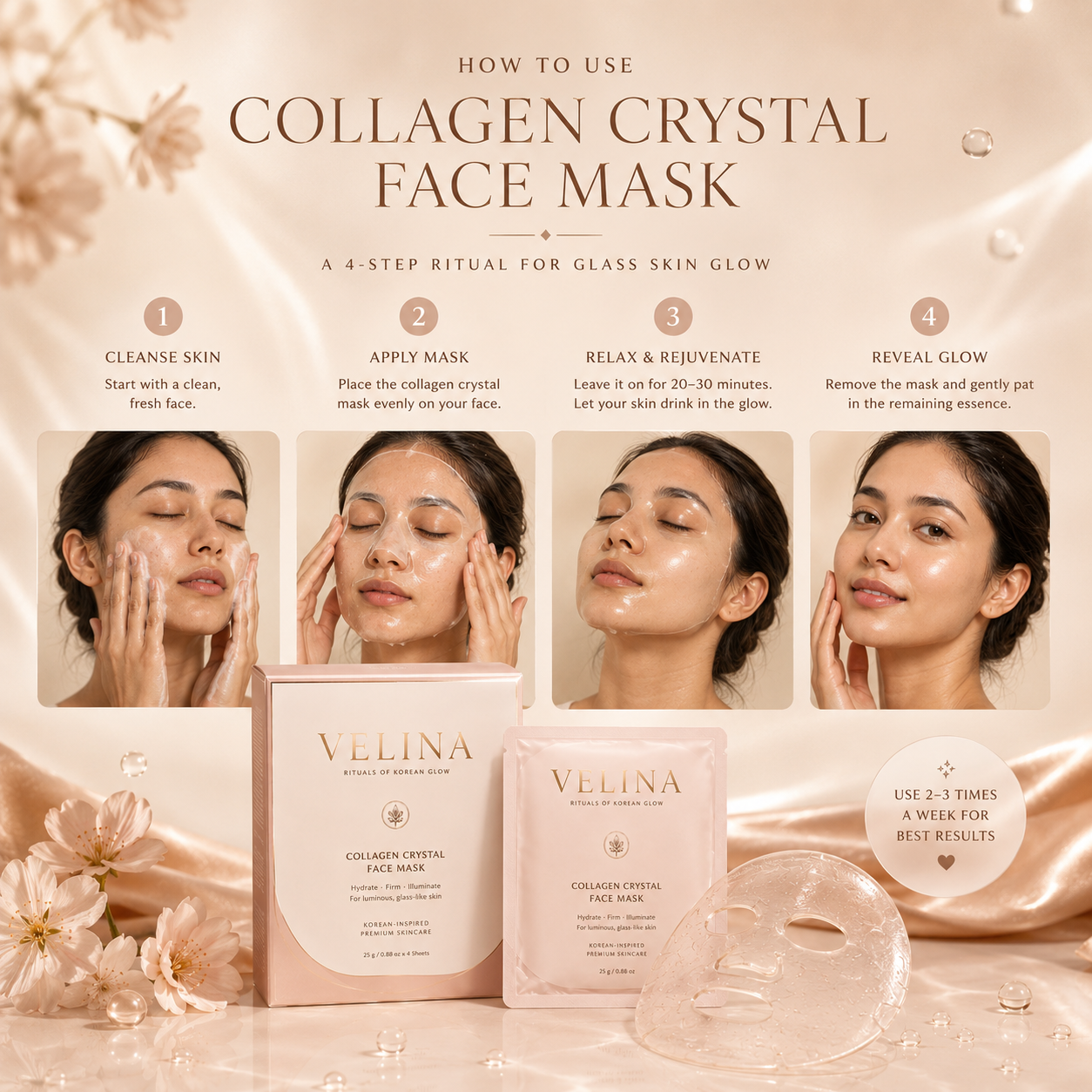 VELINA Collagen Crystal Face Mask